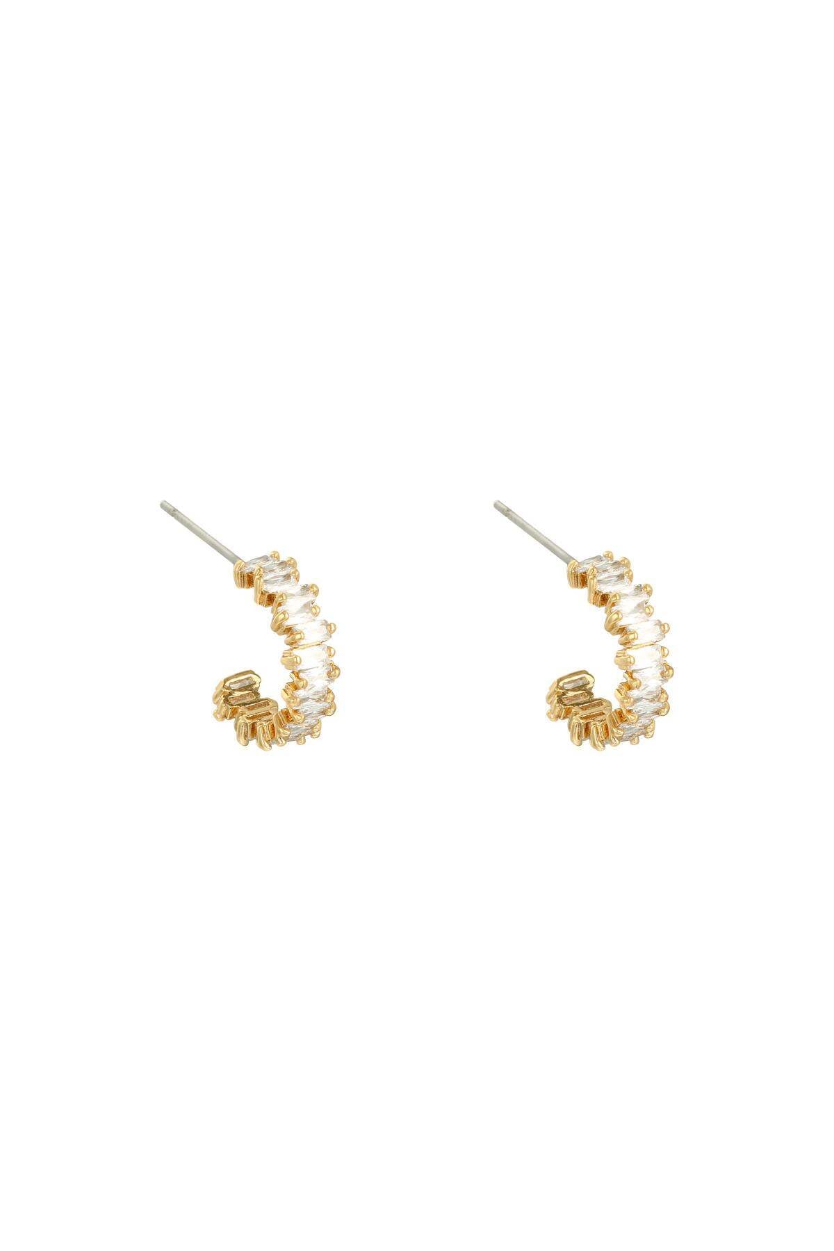 Chic Multicolor Rhinestone Hoop Earrings for Everyday Glam