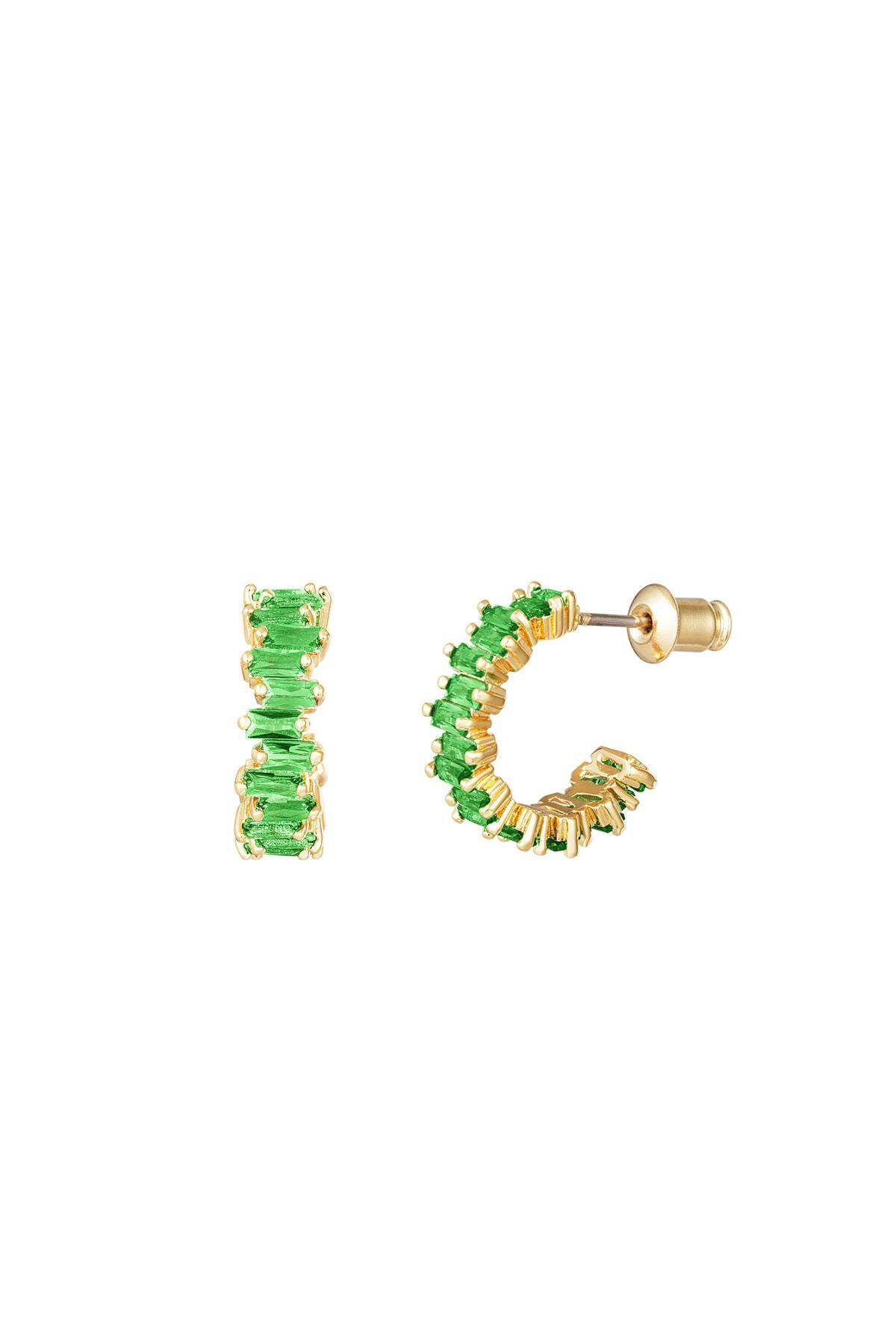 Chic Multicolor Rhinestone Hoop Earrings for Everyday Glam