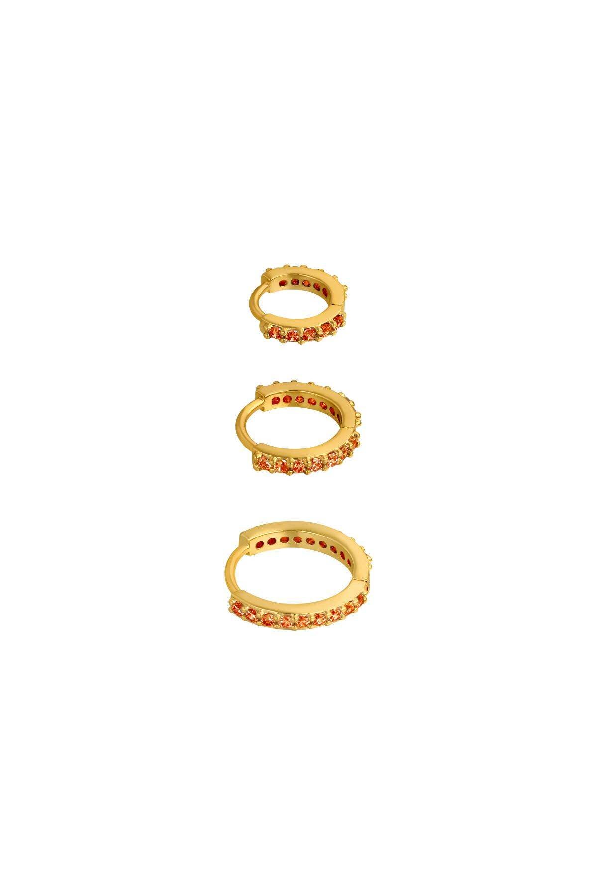 Elegant Zircon Hoop Earrings for Daily Wear