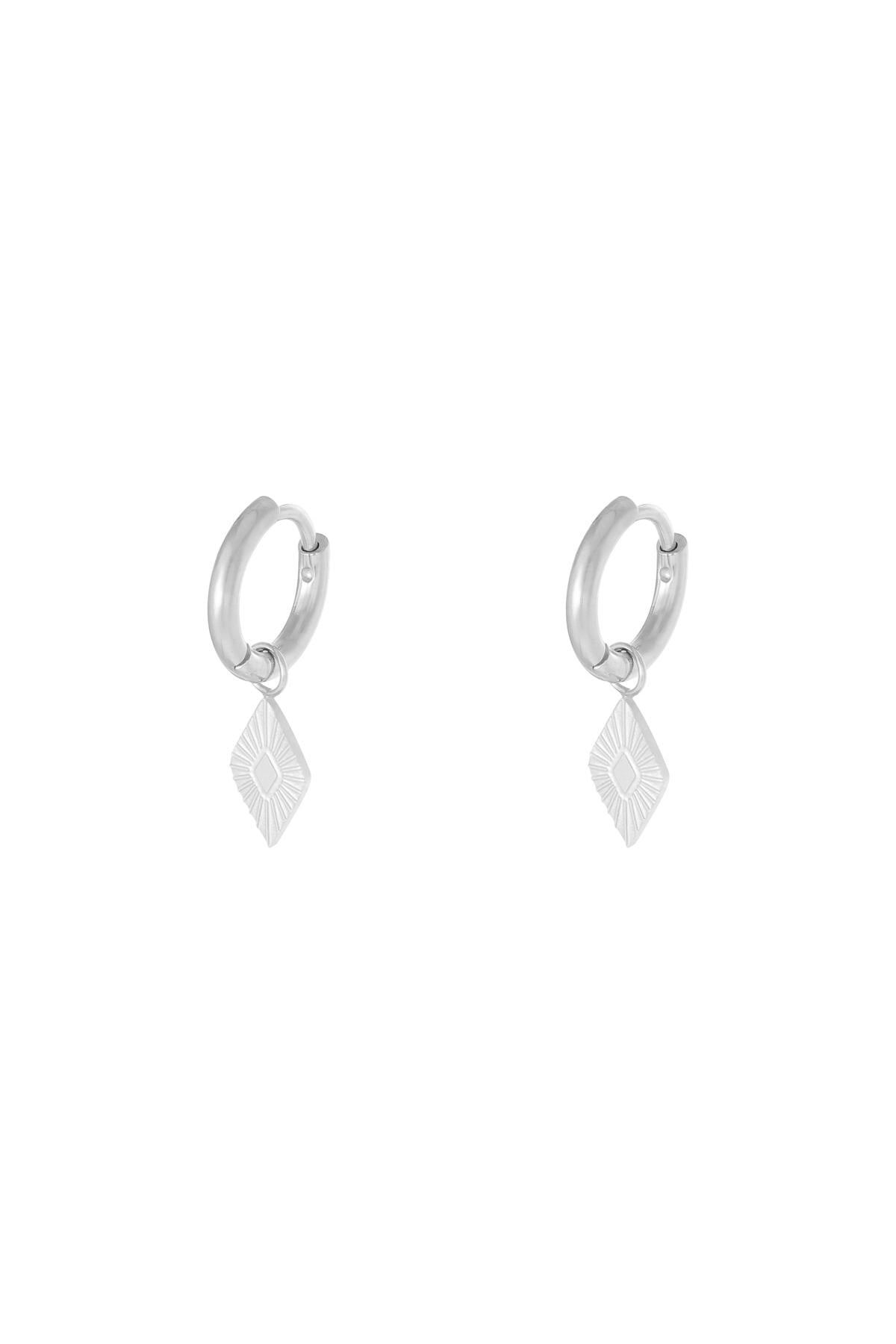 Oorbellen Diamond Goud kleur Stainless Steel