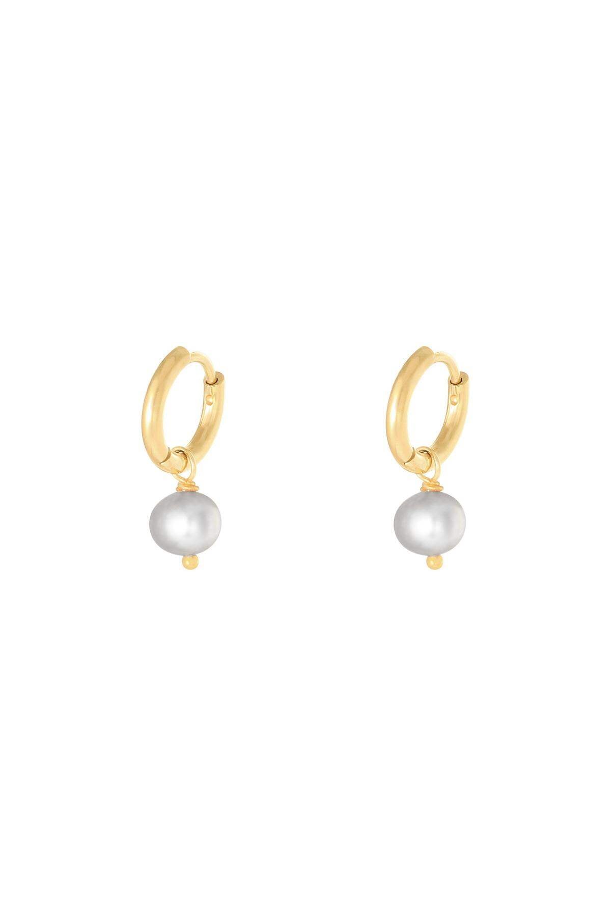 Elegant Stainless Steel Drop Earrings in Grey, Pink, and White