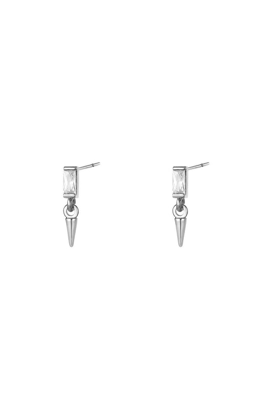 Elegant Mini Rhinestone Stud Earrings in Silver and Gold