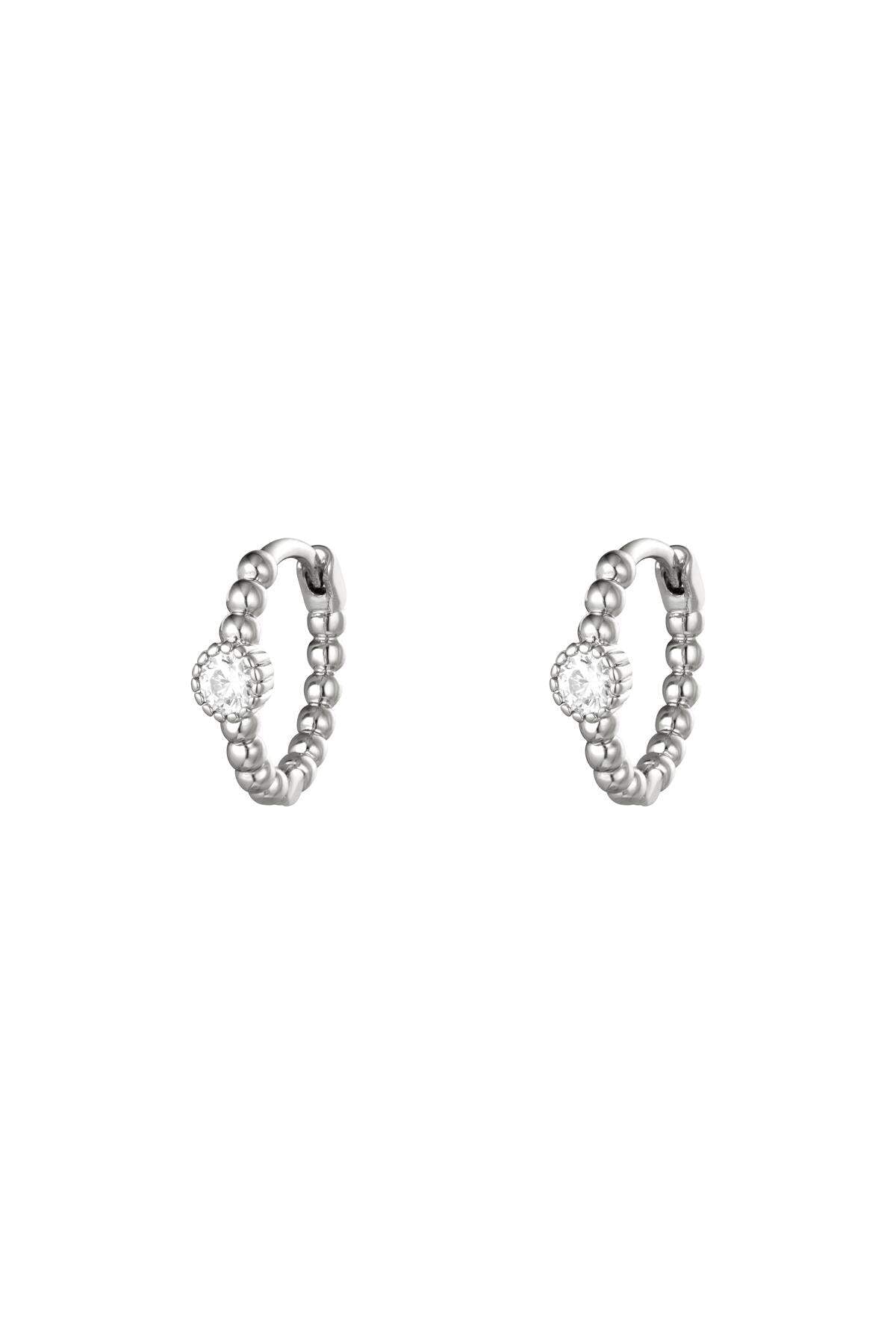 Stylish Rhinestone Copper Hoop Earrings