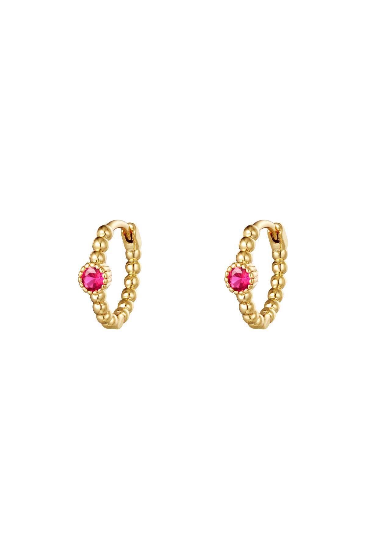 Stylish Rhinestone Copper Hoop Earrings