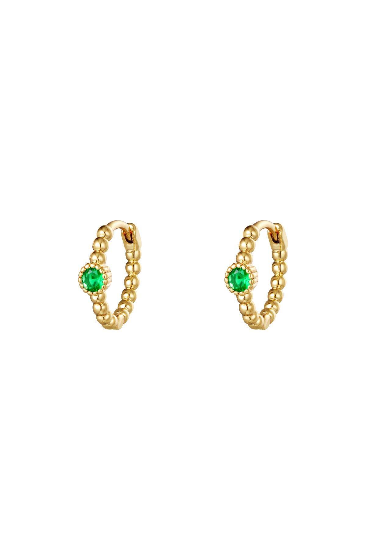 Stylish Rhinestone Copper Hoop Earrings