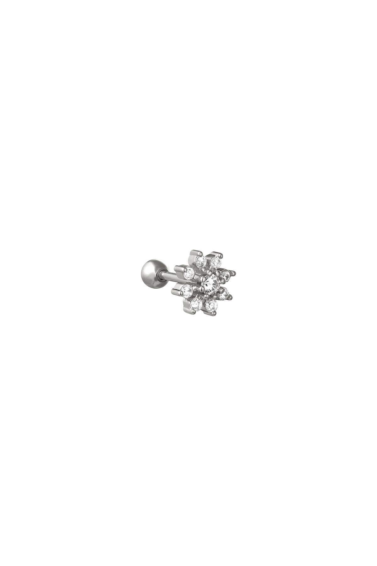 Elegant Silver & Gold Tone Piercing Earrings