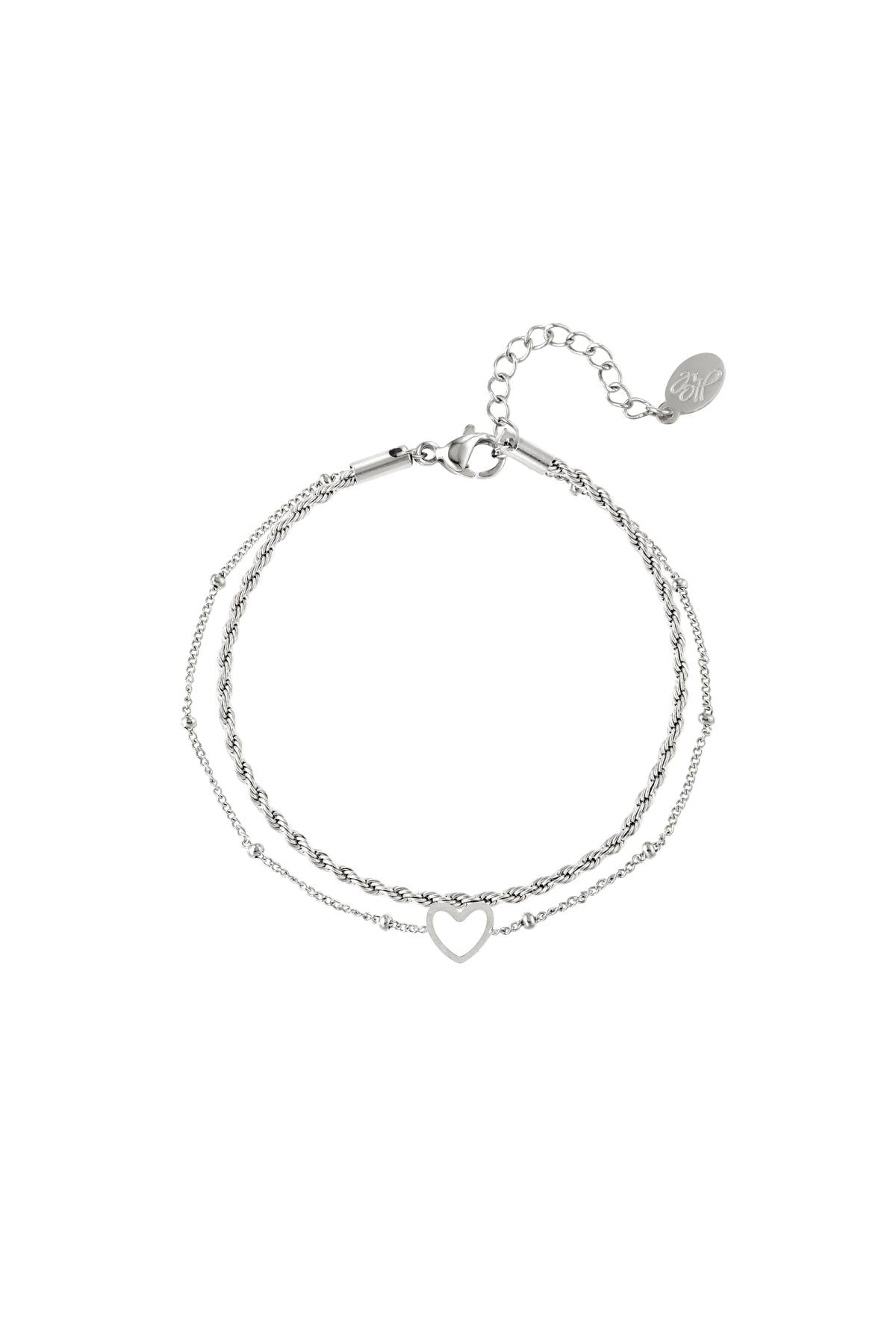 Meerlaagse roestvrijstalen armband Goud kleur Stainless Steel