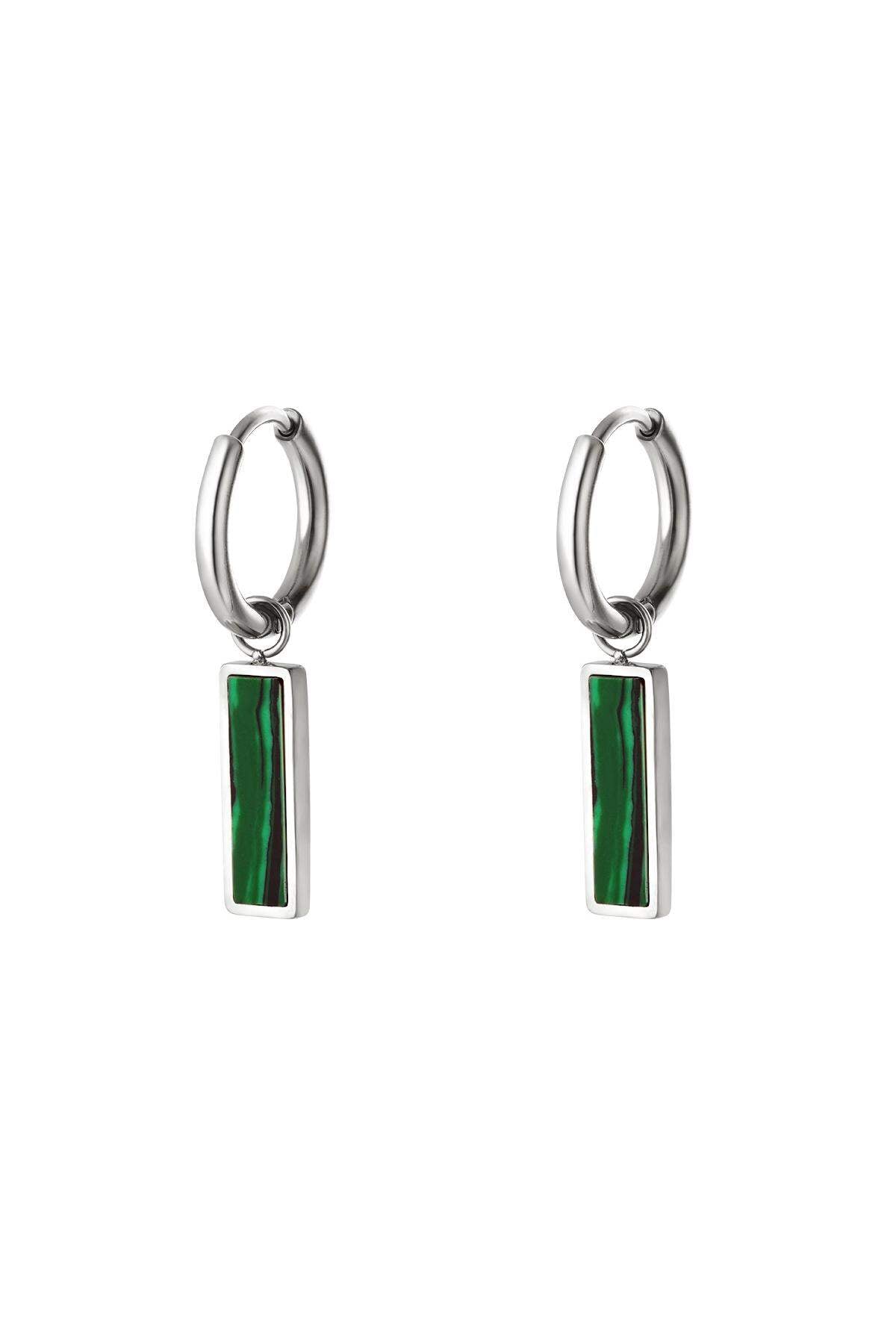 Stylish Rhinestone Drop Earrings in Silver & Gold