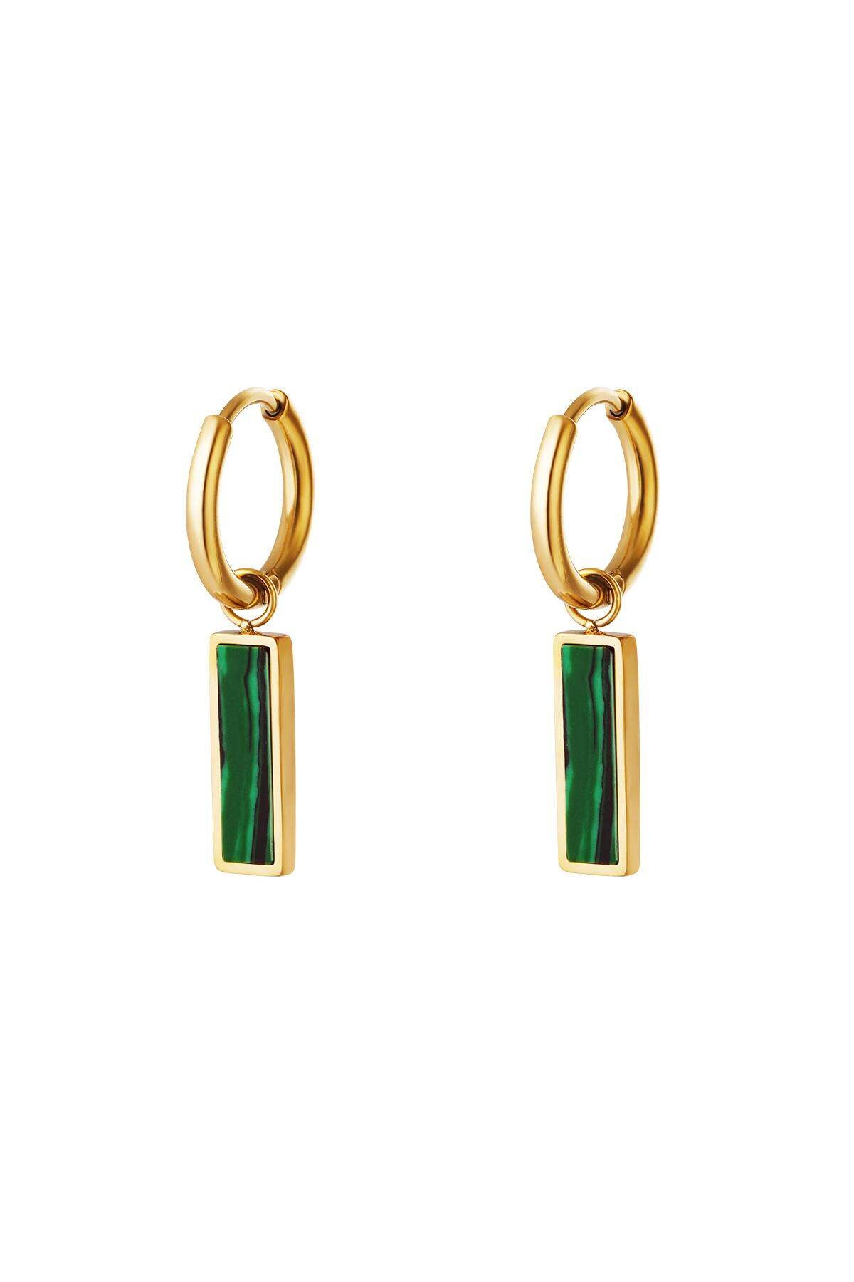 Stylish Rhinestone Drop Earrings in Silver & Gold