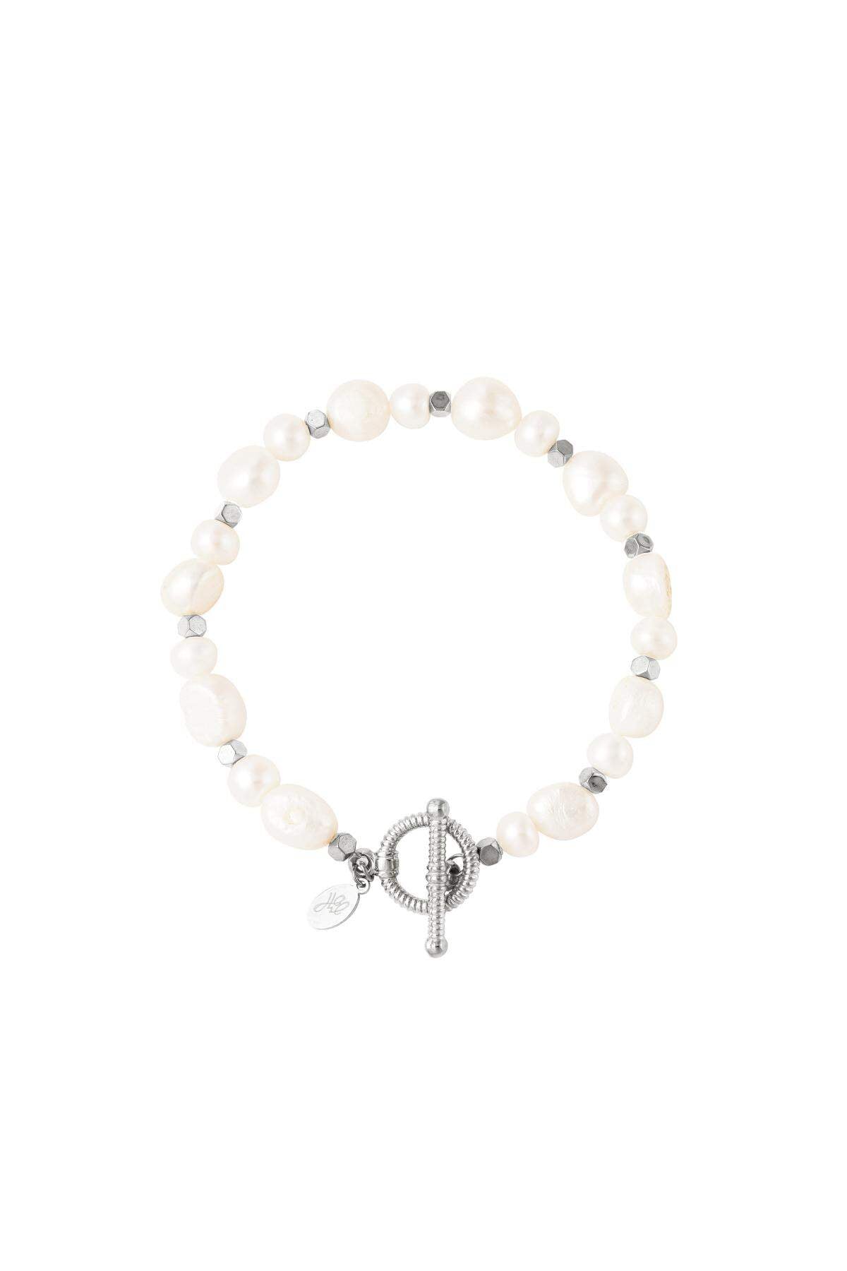 Elegant Stainless Steel Beaded Bracelets in Silver & Gold