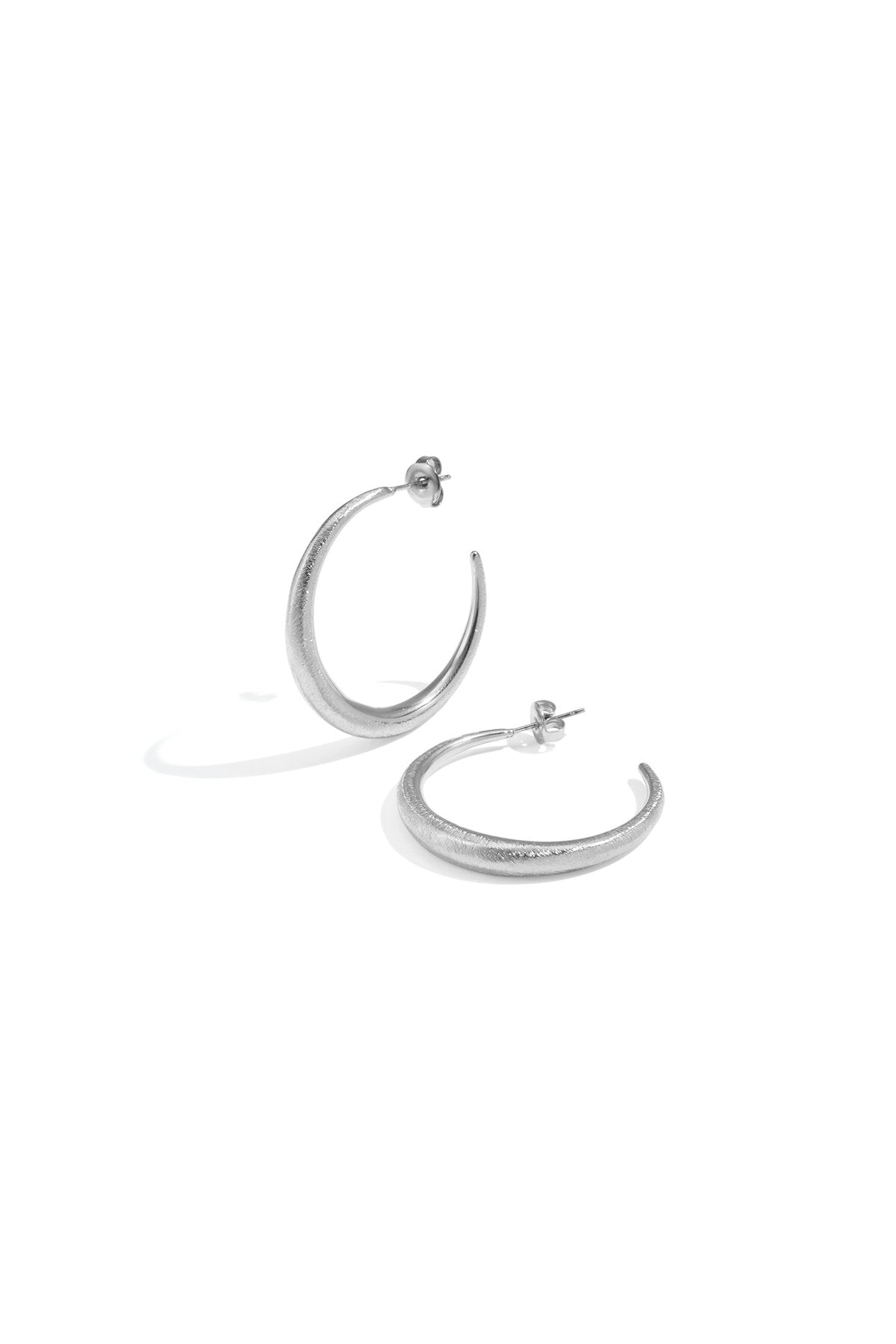 Elegant Circle Hoop Earrings for Women - Silver & Gold