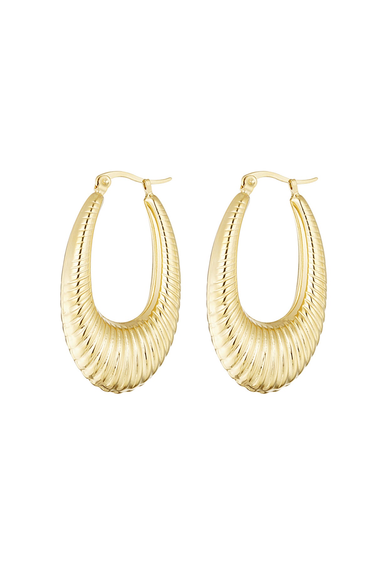 Stylish Statement Hoop Earrings in Silver & Gold