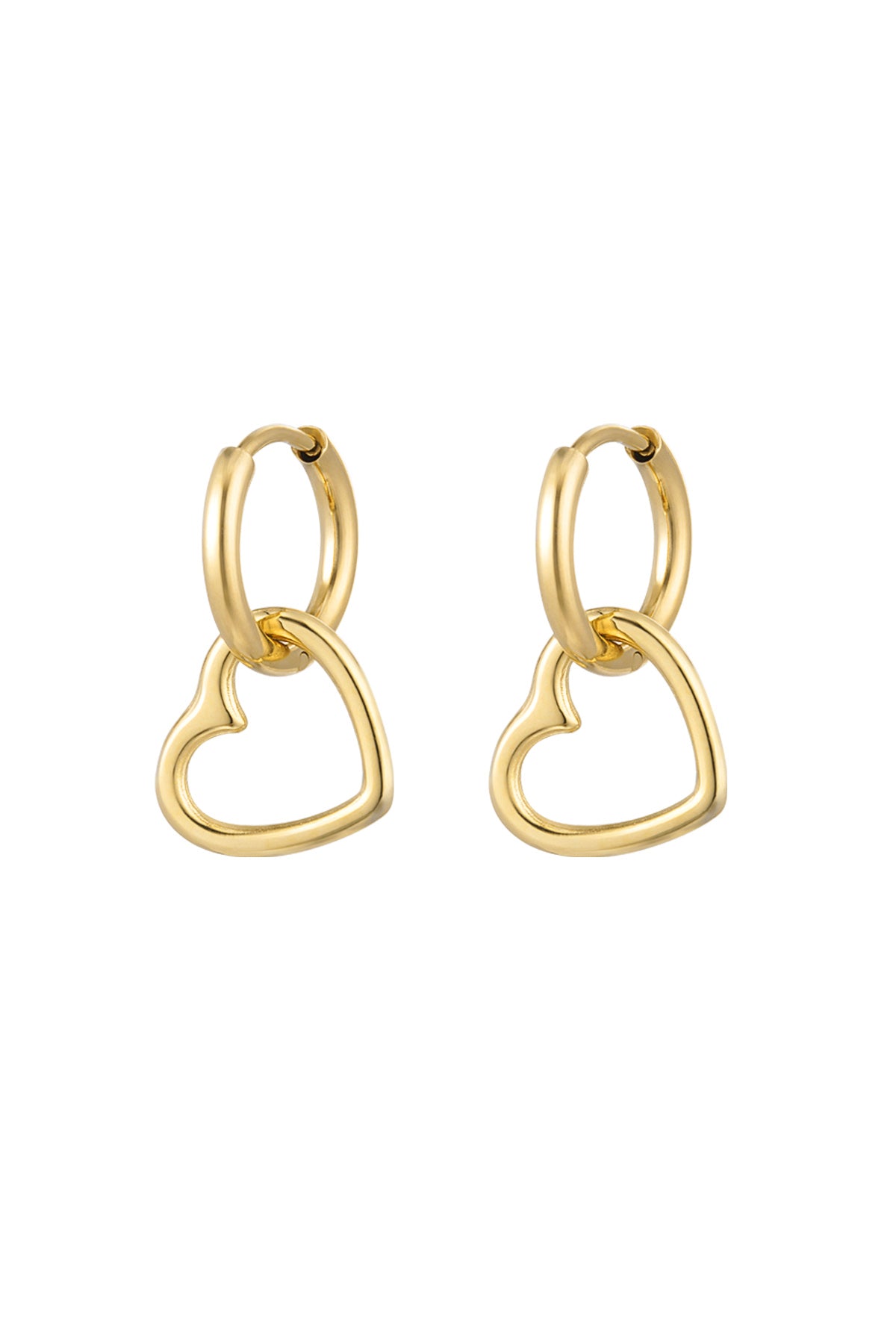 Elegant Drop Earrings in Silver & Gold