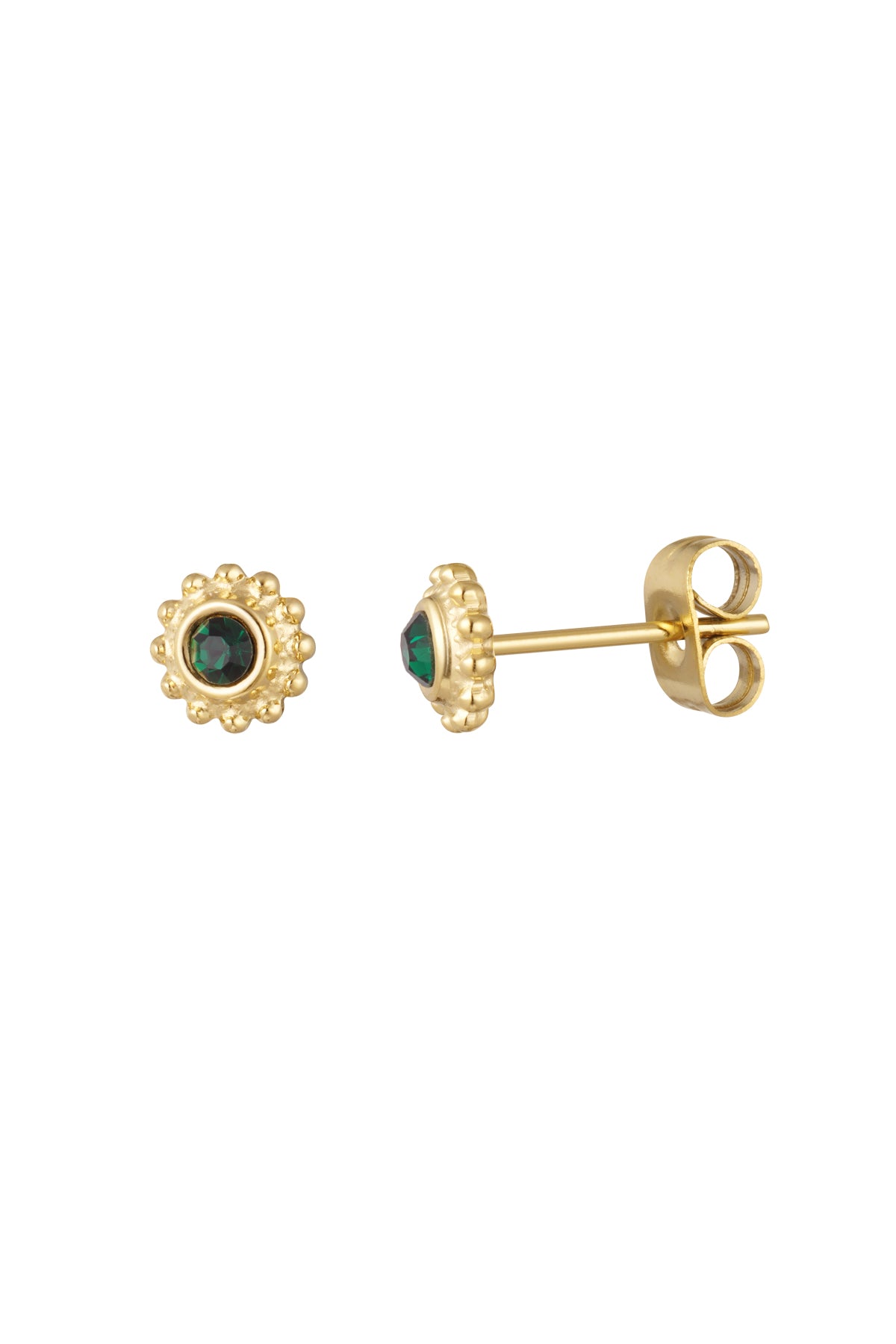 Stylish Mini Flower Rhinestone Stud Earrings