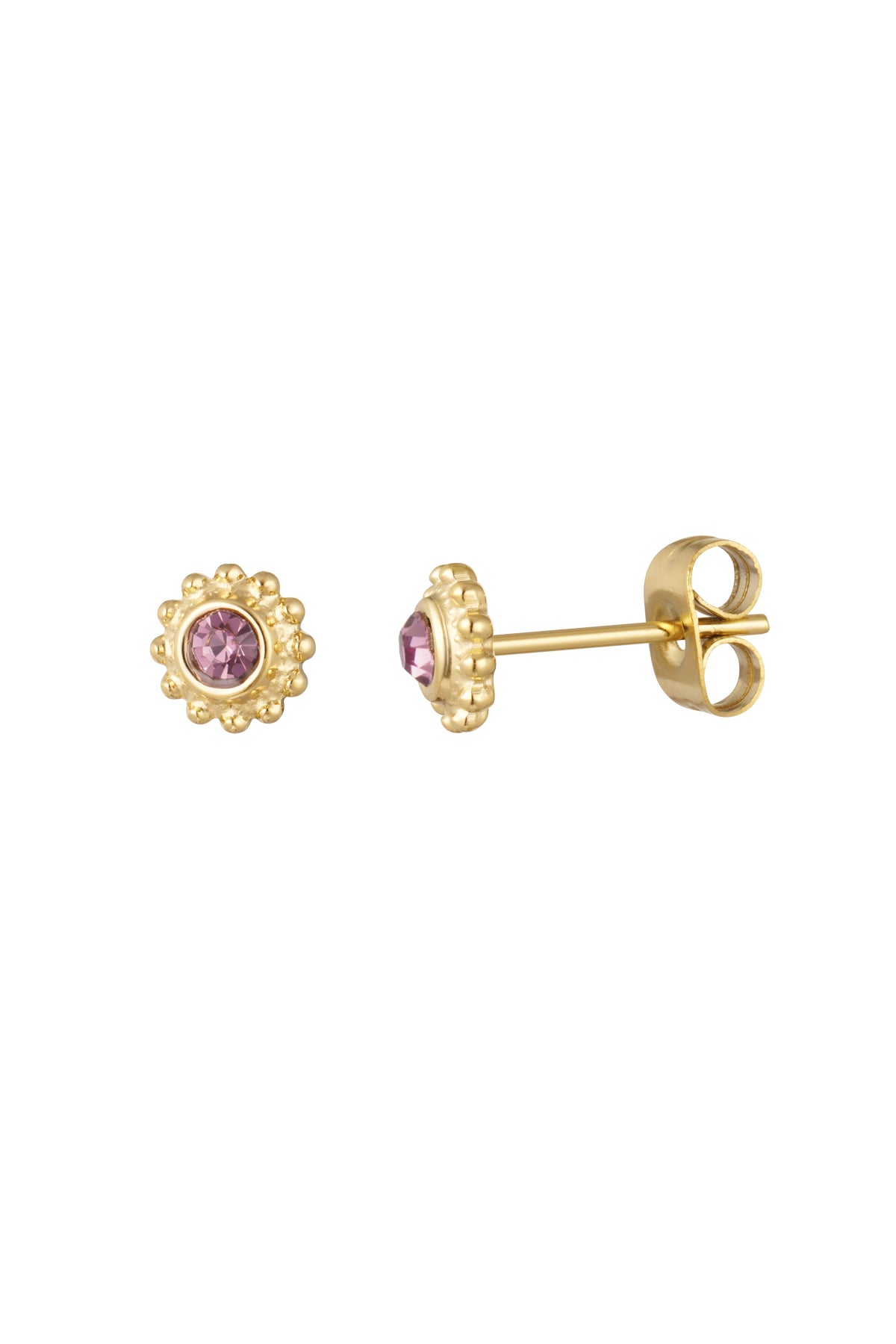 Stylish Mini Flower Rhinestone Stud Earrings