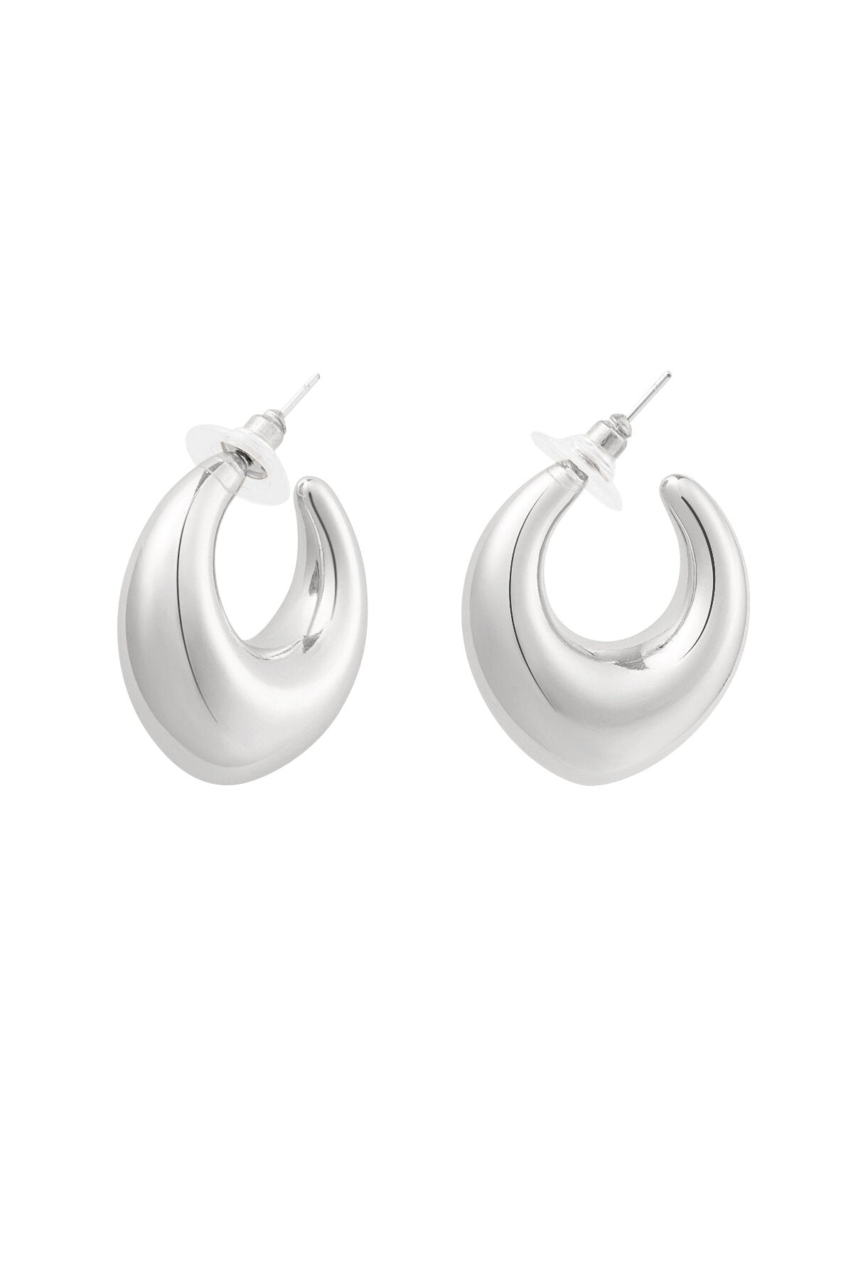 Elegant Silver & Gold Hoop Earrings for Everyday Glam
