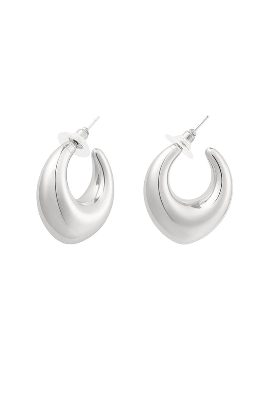 Elegant Silver & Gold Hoop Earrings for Everyday Glam