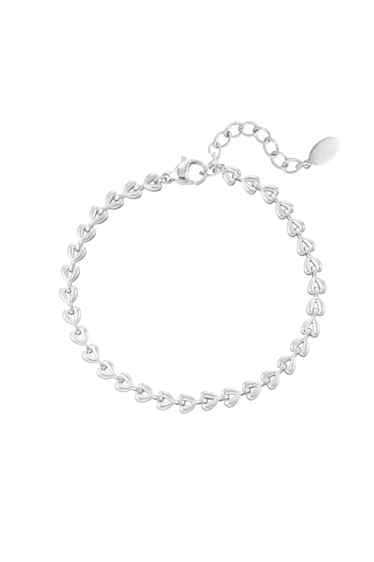 armband linked hearts