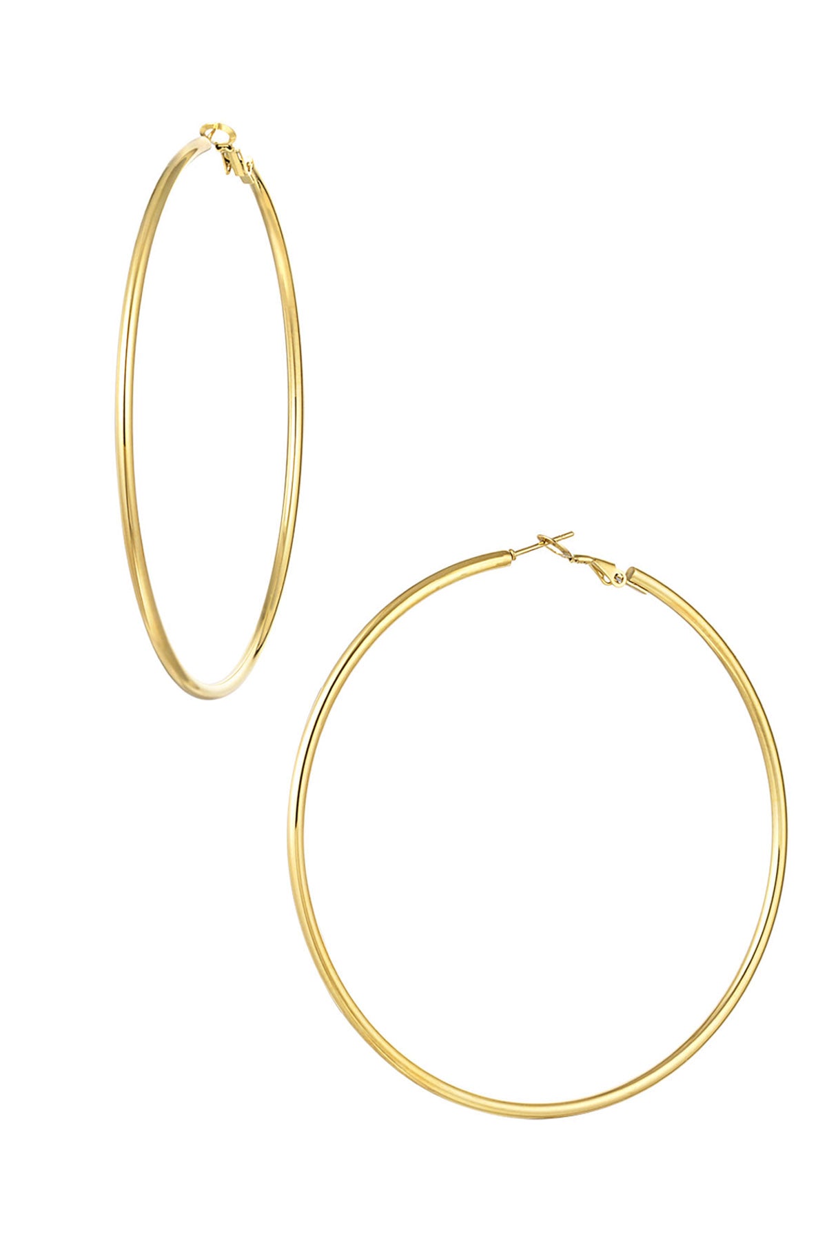Elegant 14K Gold Plated Hoop Earrings for Everyday Glam