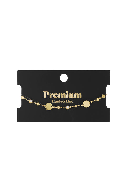 armband ronde party met steentjes