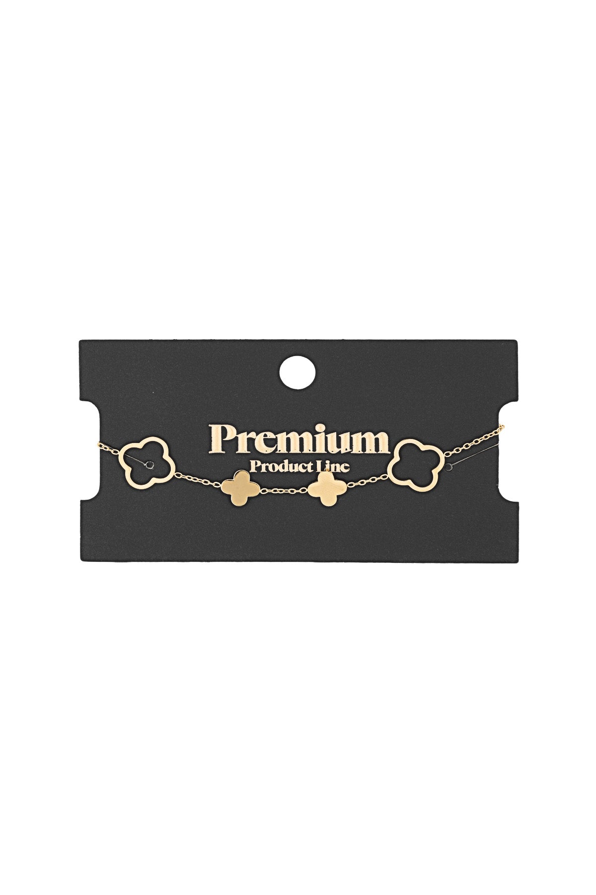 Elegant Stainless Steel Charm Bracelets, Silver & Gold