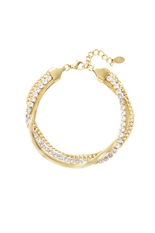 Elegant Stainless Steel Chain Bracelets - Silver & Gold