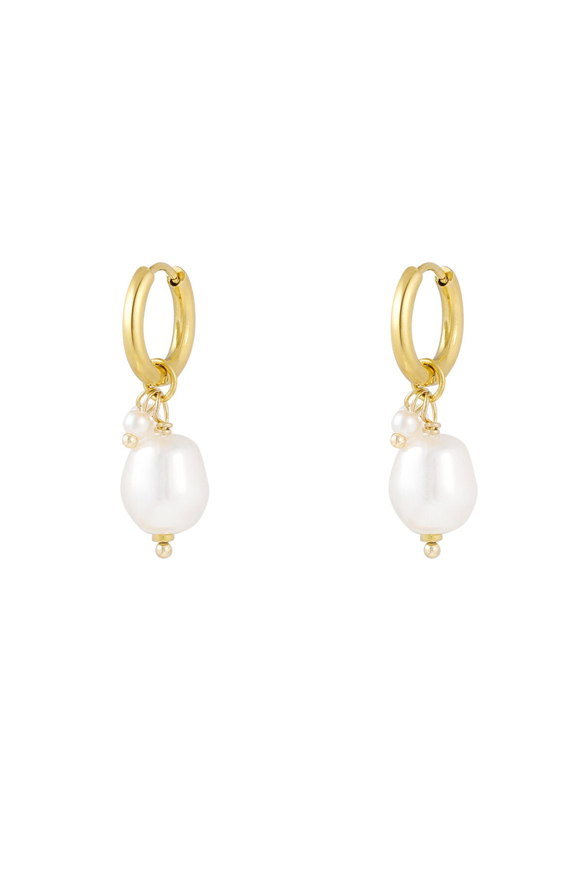 Elegant Drop Earrings in Silver & Gold
