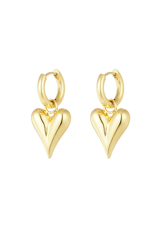 Stylish Heart-Shaped Drop Earrings for Everyday Glam