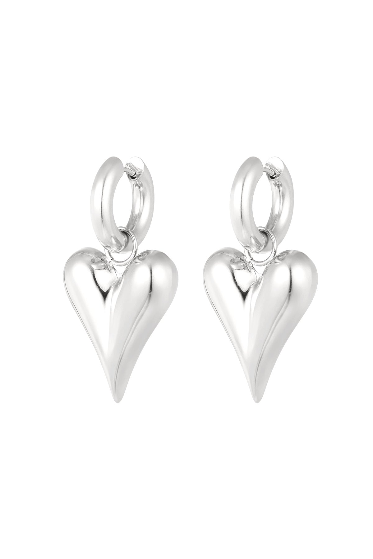 Elegant Statement Drop Earrings in Silver & Gold