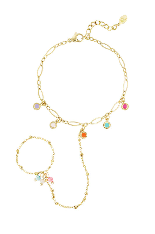 Elegant Gold Color Hand Chain for Women