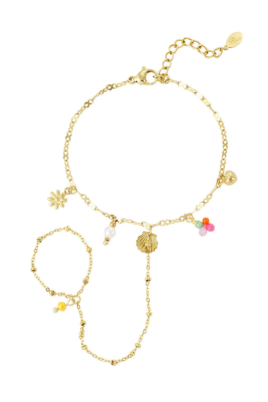 Elegant Gold Color Hand Chain for Women