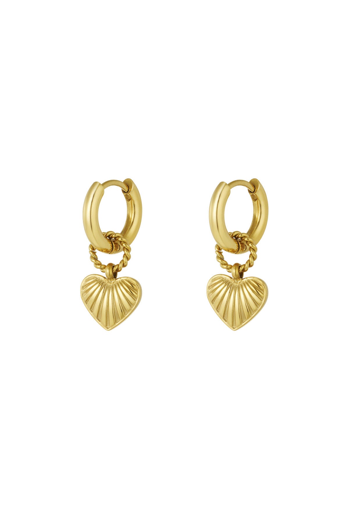 Stylish Drop Earrings in Silver & Gold