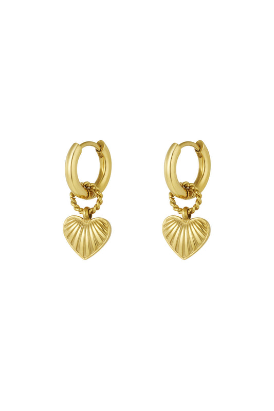 Stylish Drop Earrings in Silver & Gold