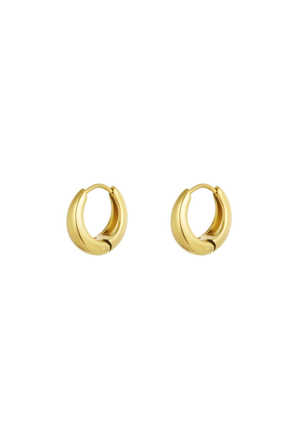 Stylish Basic Hoop Earrings in Silver & Gold