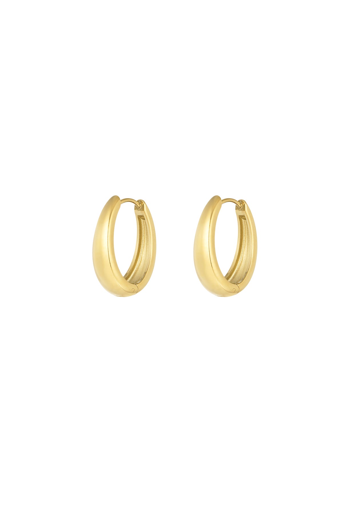 Stylish Basic Hoop Earrings in Silver & Gold
