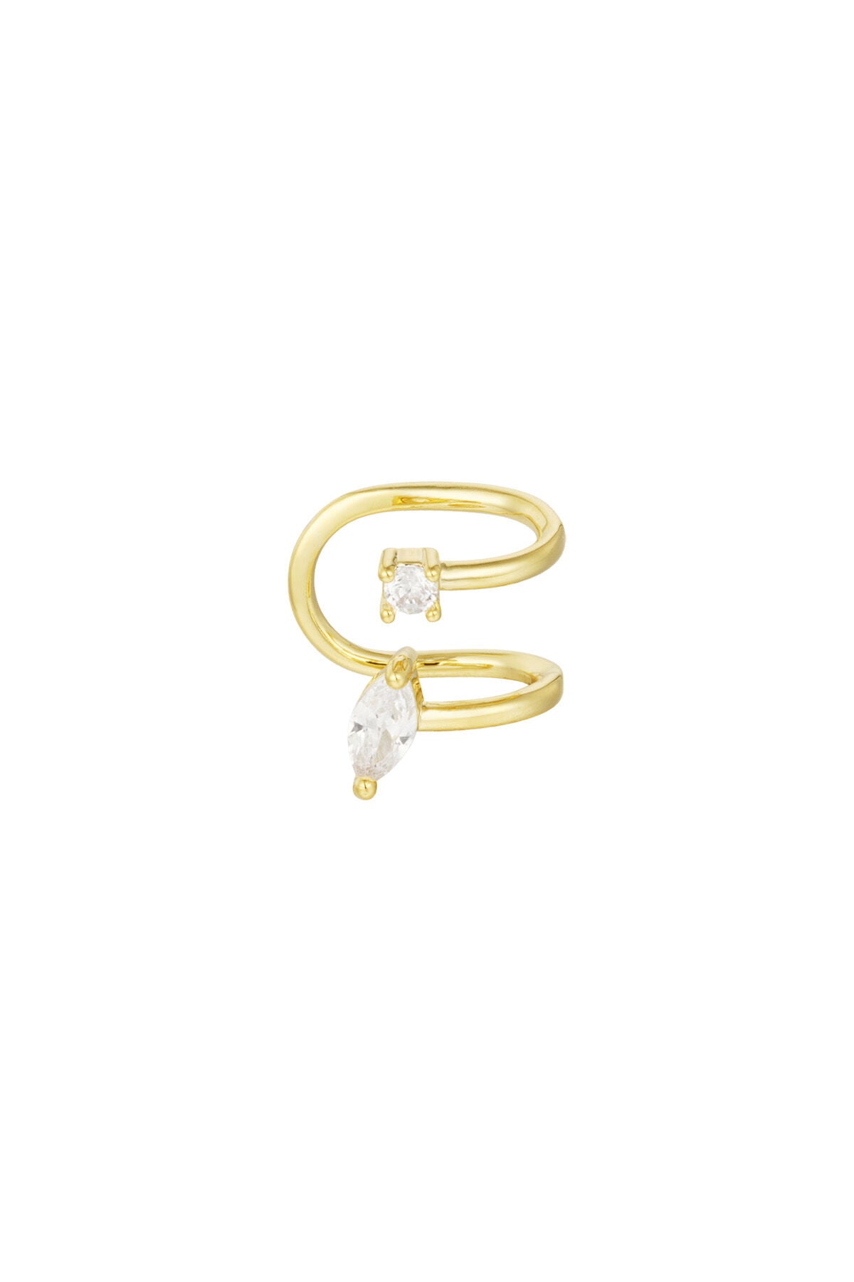 Elegant Silver & Gold Ear Cuffs for Chic Elegance
