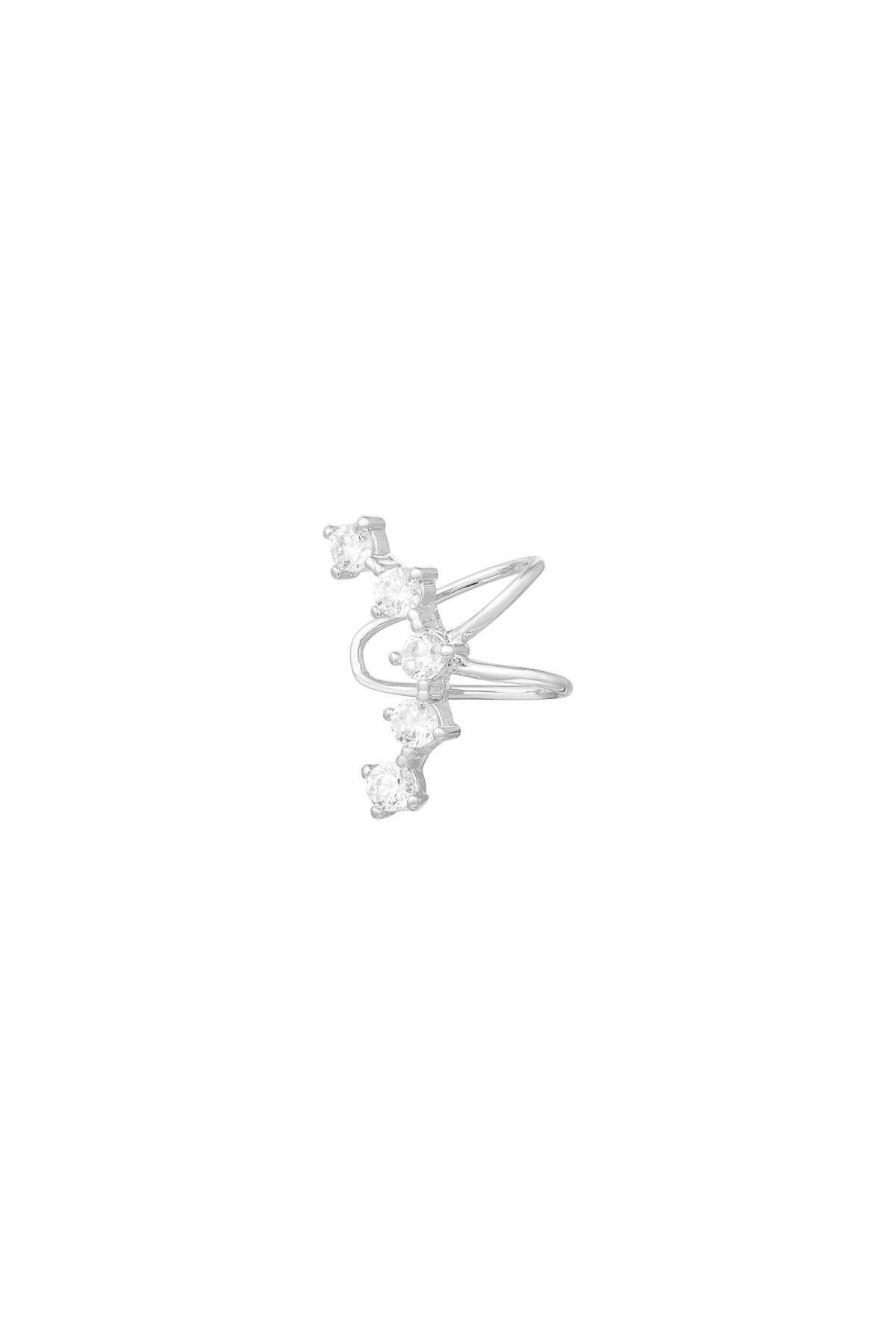 Elegant All-Fit Ear Cuff for Women, Silver & Gold