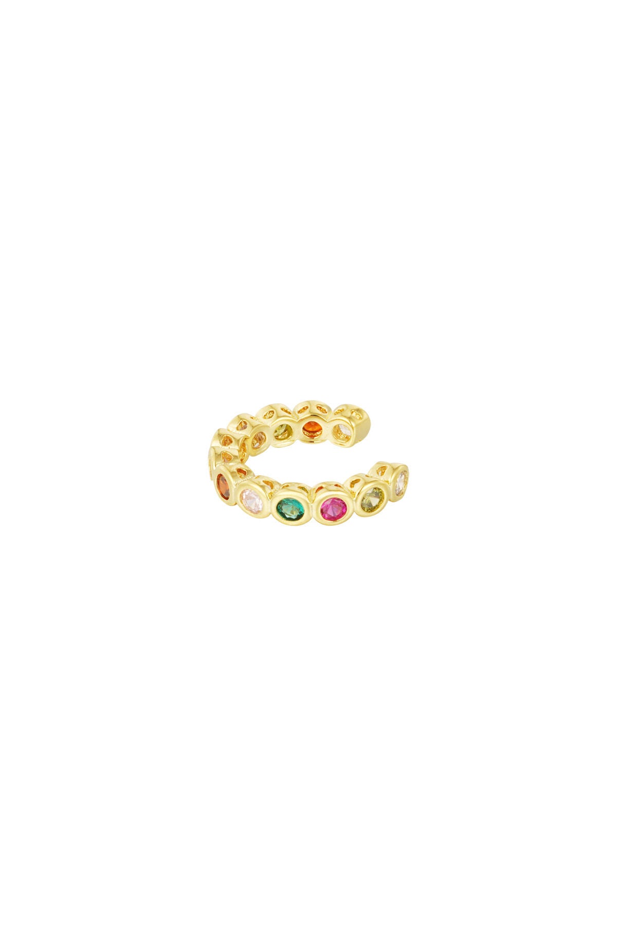 Stylish Geometric Ear Cuff in Silver & Gold