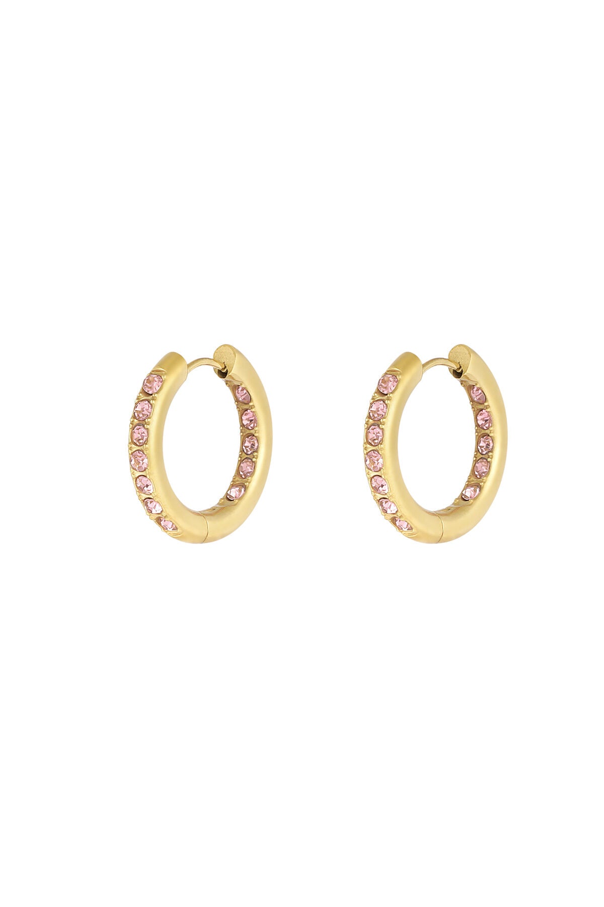 Stylish Pink, Green, Gold Hoop Earrings for Trendsetters
