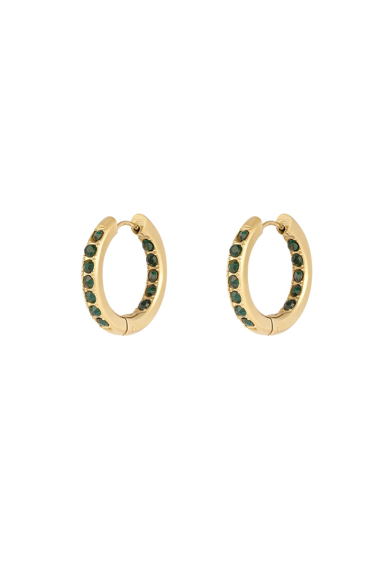 Stylish Pink, Green, Gold Hoop Earrings for Trendsetters
