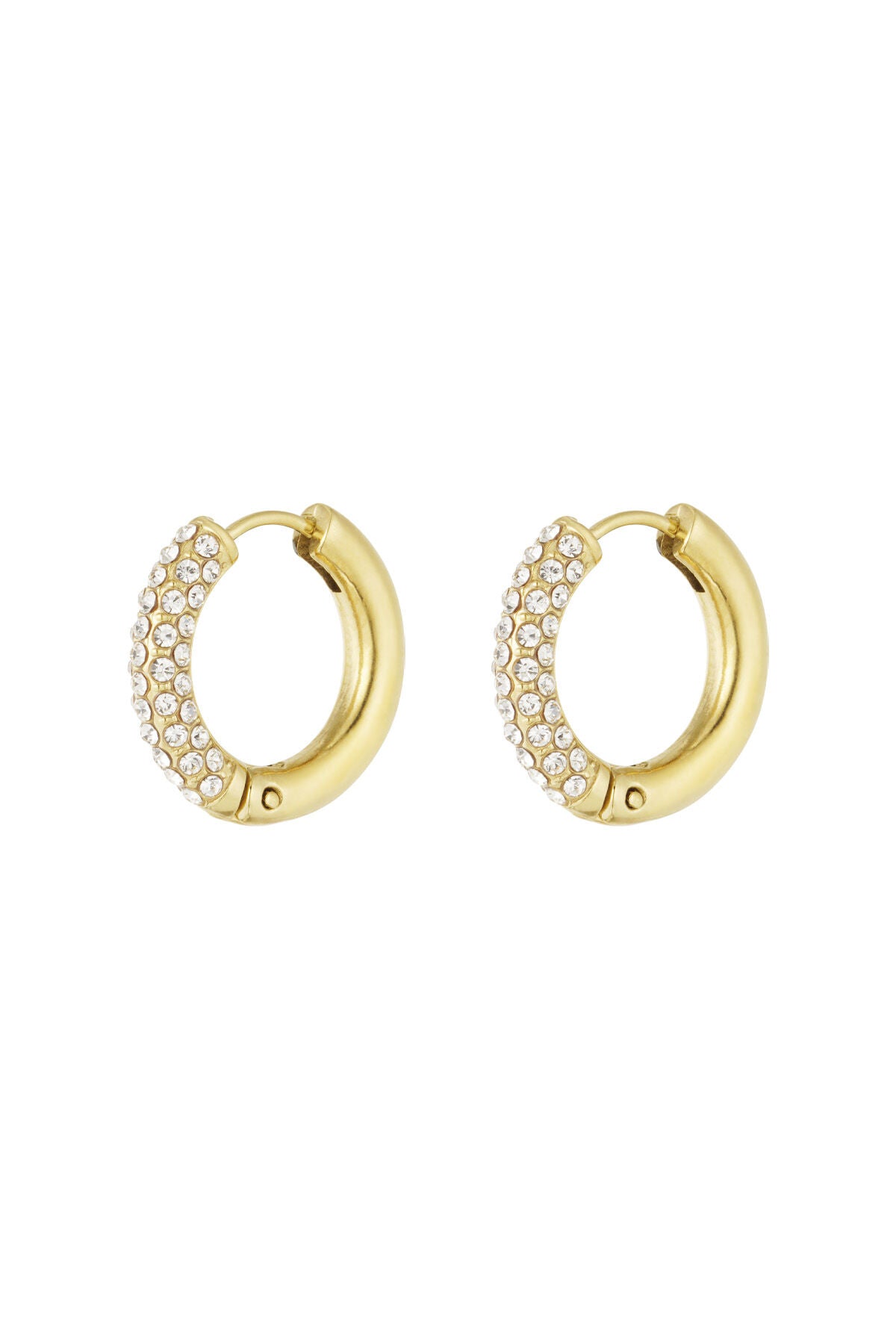 Stylish Pink, Green, and Gold Hoop Earrings for Women