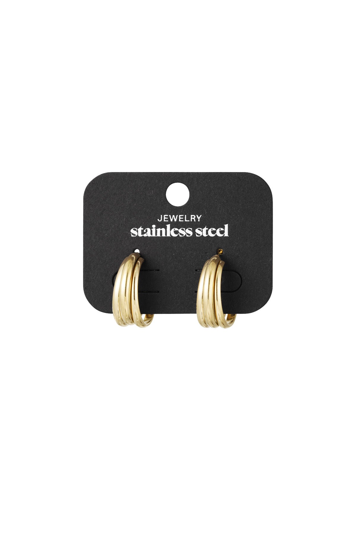 Stylish Statement Hoop Earrings in Silver & Gold