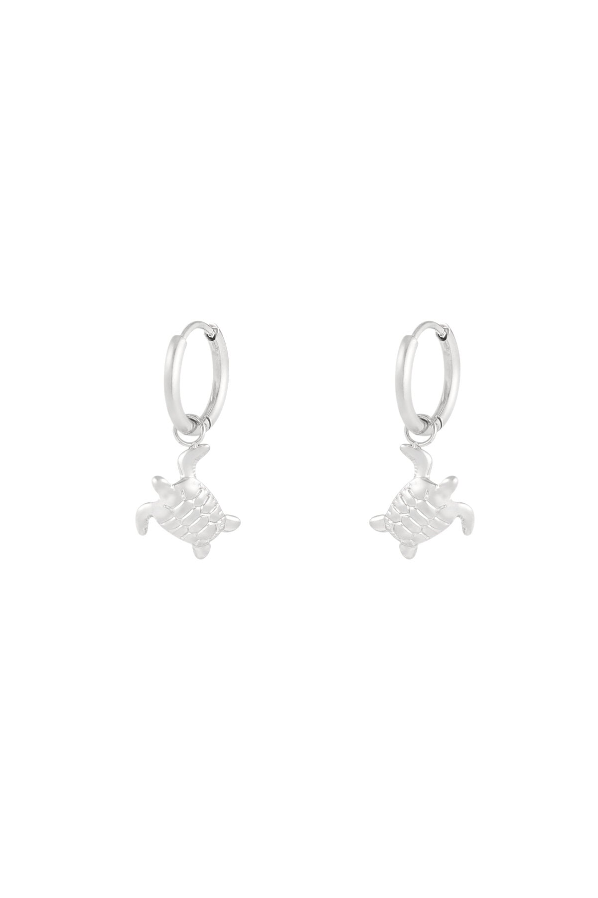 Elegant Stainless Steel Drop Earrings in Silver and Gold