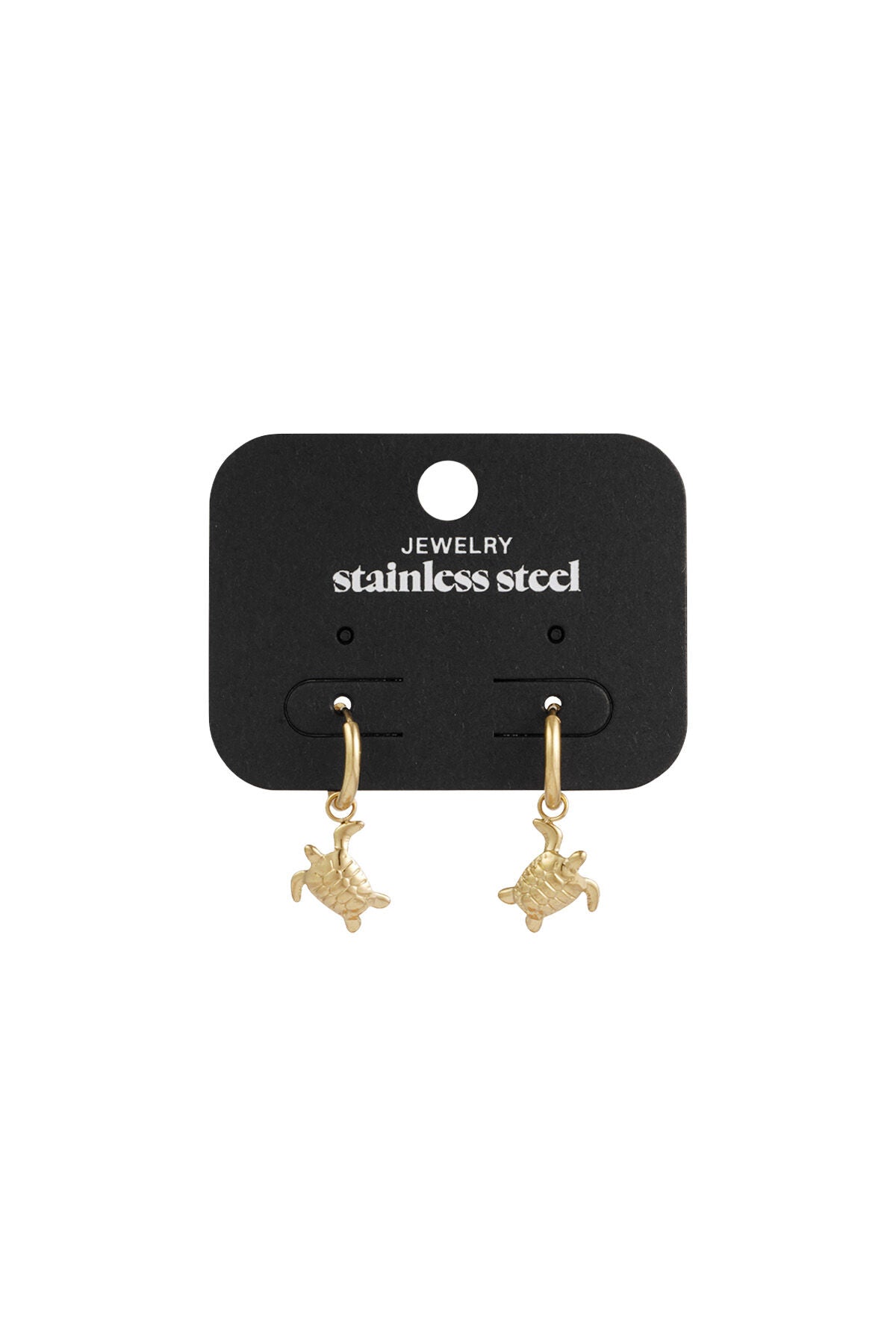 Elegant Stainless Steel Drop Earrings in Silver and Gold