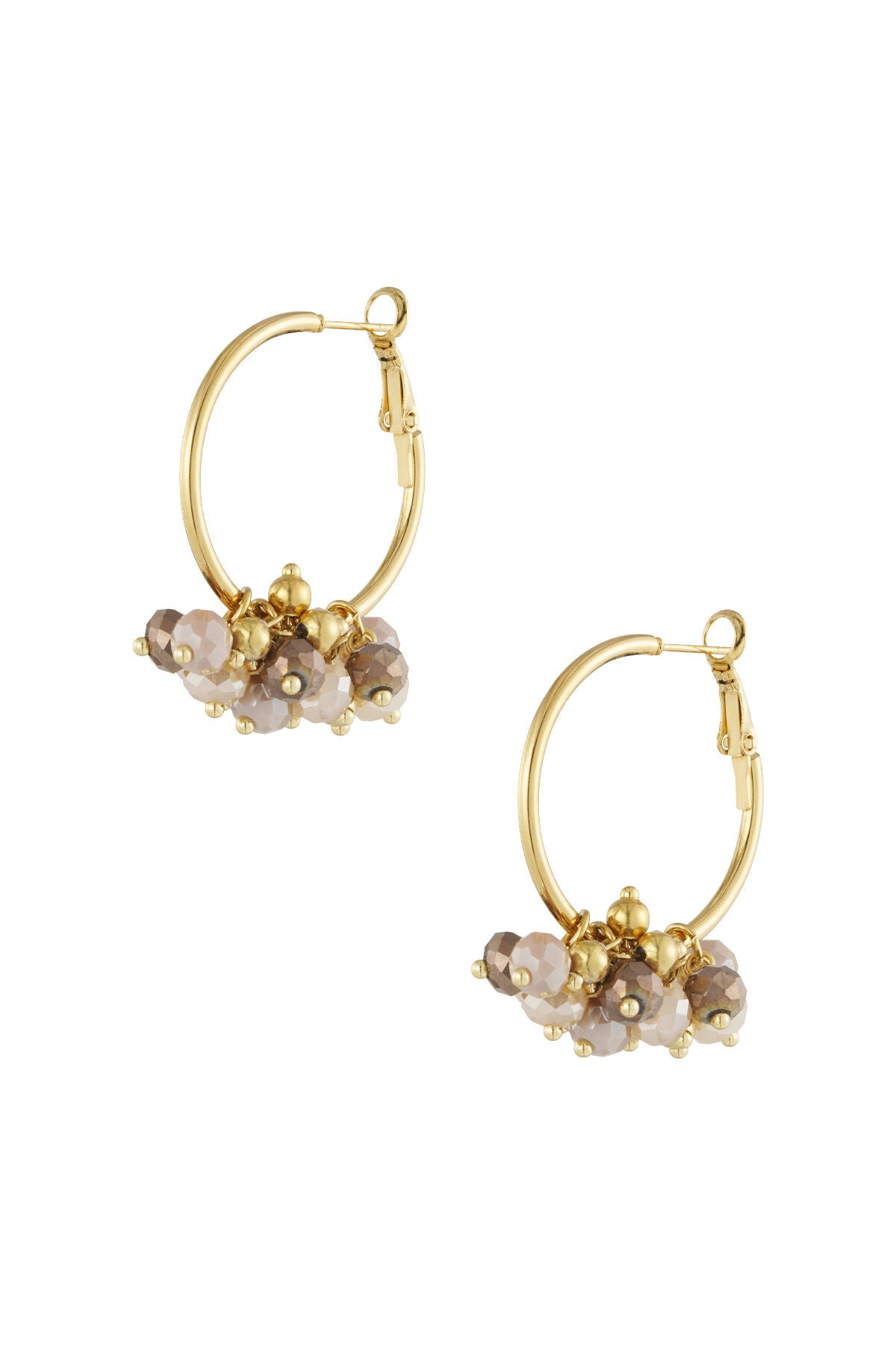 Stylish Multicolor Stainless Steel Hoop Earrings