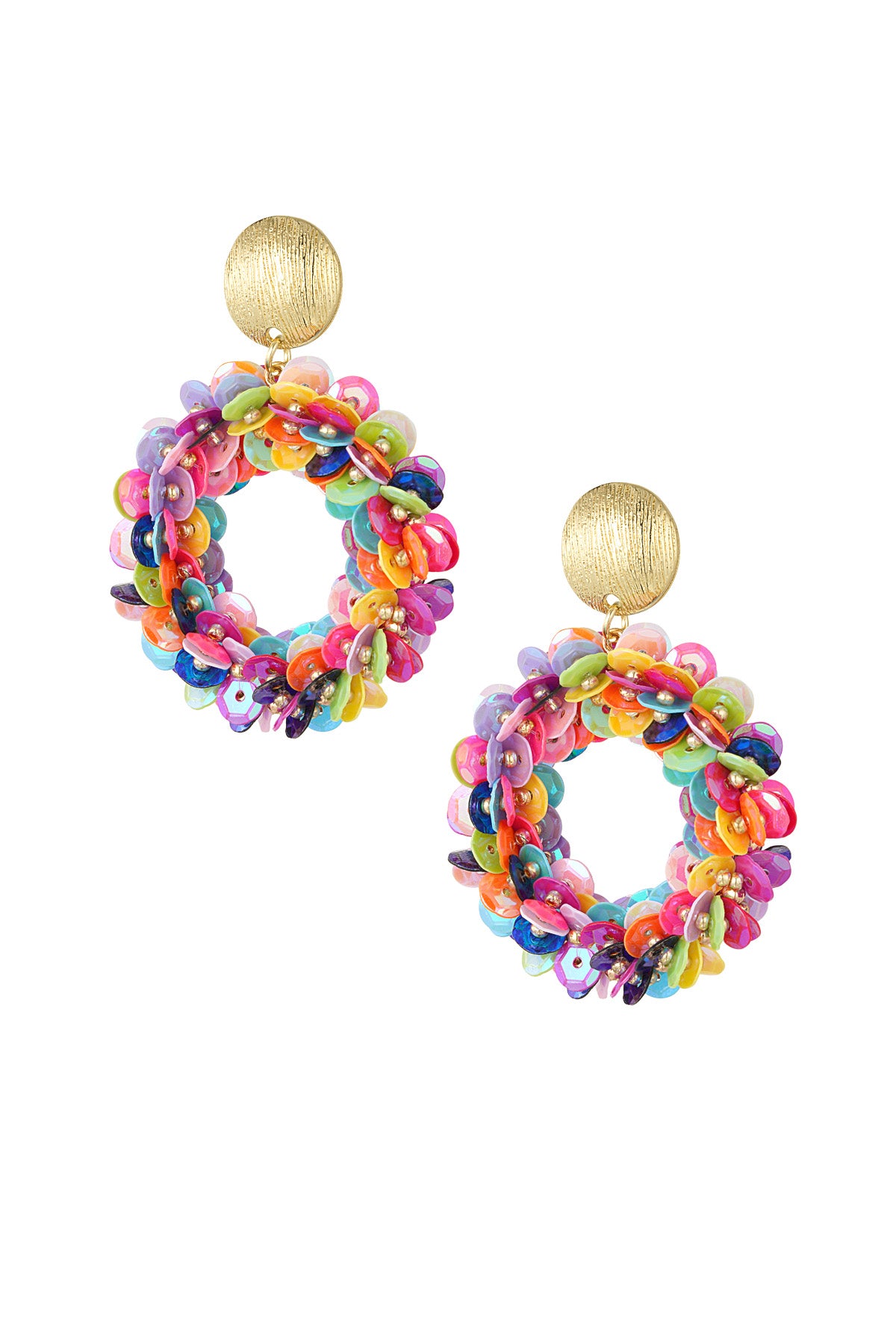 Luxurious Irregular Shape Drop Earrings - Multicolor Options