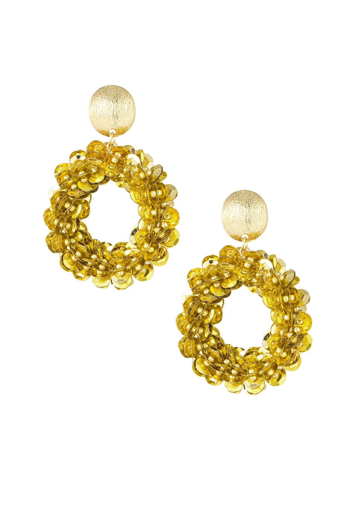 Luxurious Irregular Shape Drop Earrings - Multicolor Options