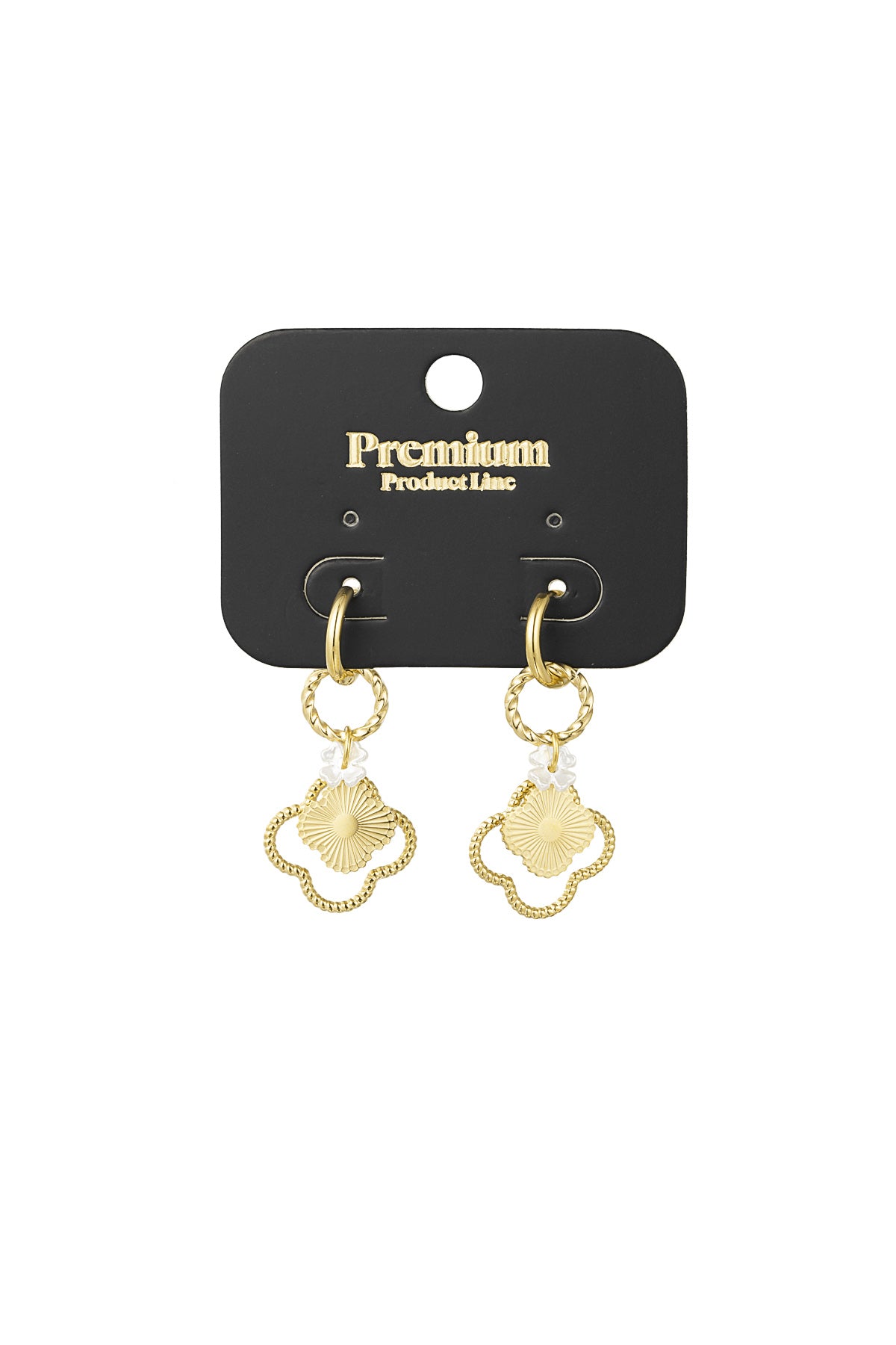 Elegant Drop Earrings in Silver & Gold