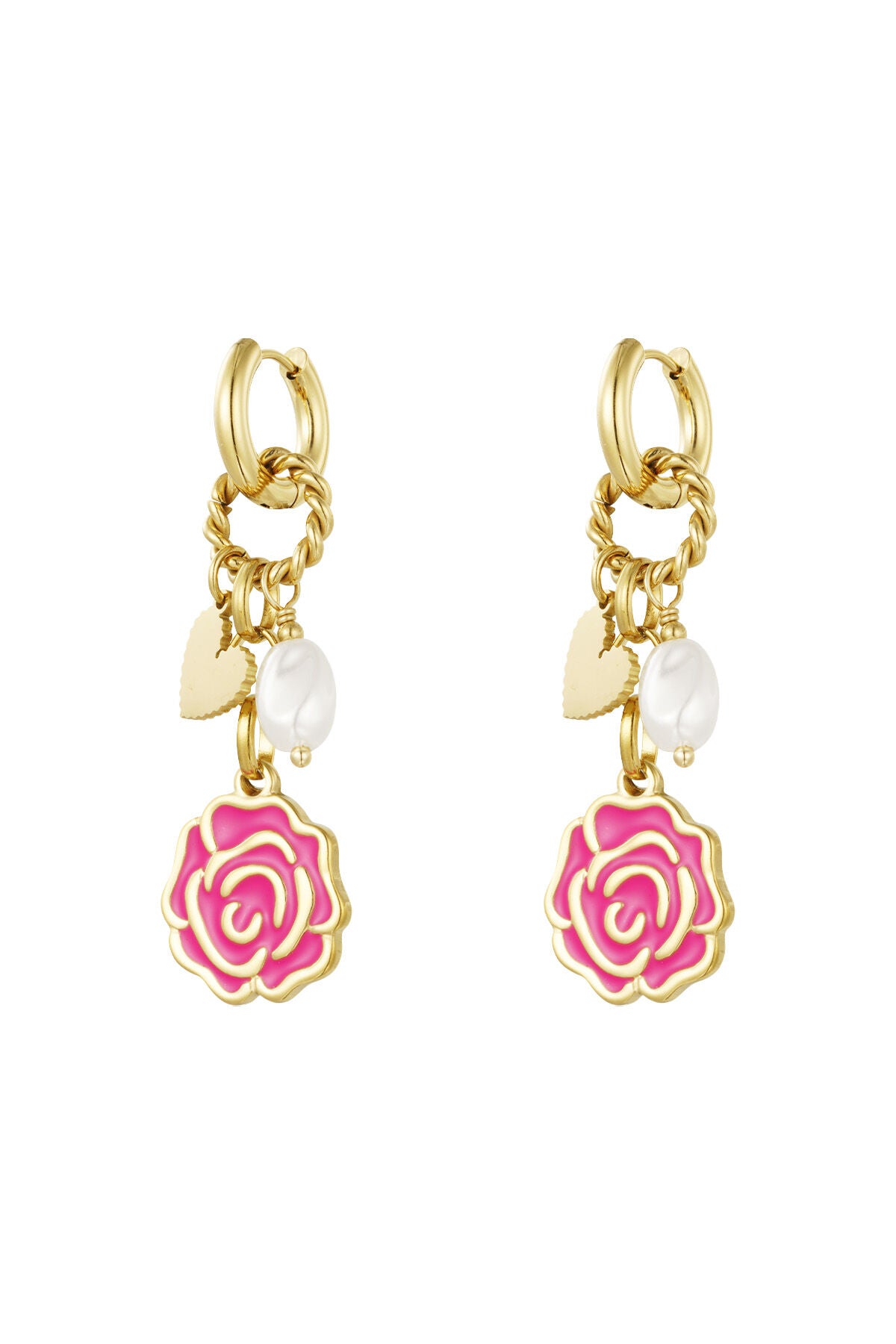 Stylish Fuchsia Drop Earrings for a Bold Look