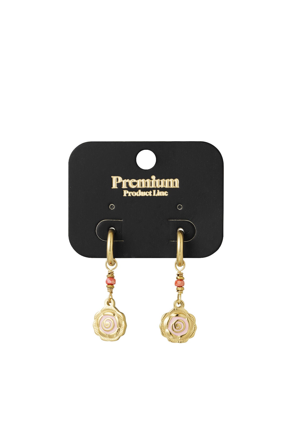 Elegant Pink & Red Drop Earrings for Statement Style